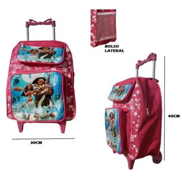 Imagem de Mochila TAM G Infantil Com Rodinhas P/ Menina Personagens Diversos Bol