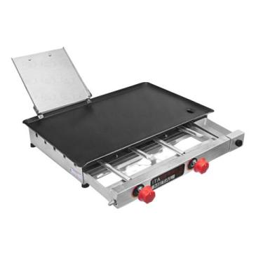 Imagem de Chapa Chapeira De Lanches Á Gás  60x40 Com Abafador - ITAFERA METAL