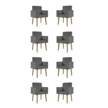 Imagem de Kit 08 Cadeiras Poltrona Recepção - Balaqui Decor - B BALAQUI DECOR, C