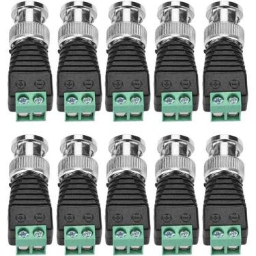 Imagem de 10 Conector Adaptador Bnc Borne macho Para Cftv - jbr