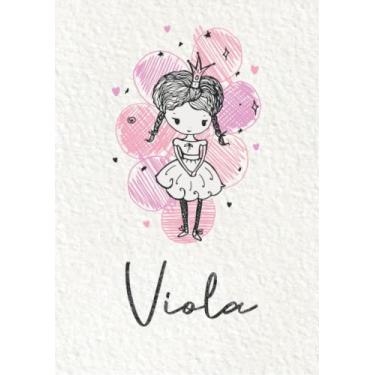 Imagem de Viola: Notizbuch A5 | Personalisierter vorname Viola | Geburtstagsgeschenk für Frau, Mutter, Schwester, Tochter | Design: Kleine Prinzessin | 120 Seiten liniert, Kleinformat A5 (14,8 x 21 cm)