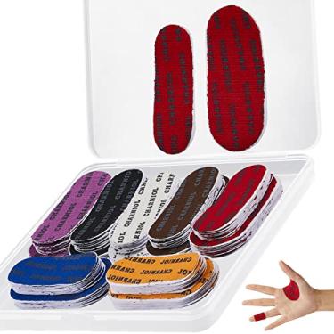 Imagem de Pacote com 140, 2 tamanhos, fita de polegar de boliche, desempenho protetor, fita de dedo de boliche, 7 cores, fita elástica para bowlers, fita elástica para exercícios de boliche para dedos, para homens, mulheres, acessório de proteção de boliche esportivo