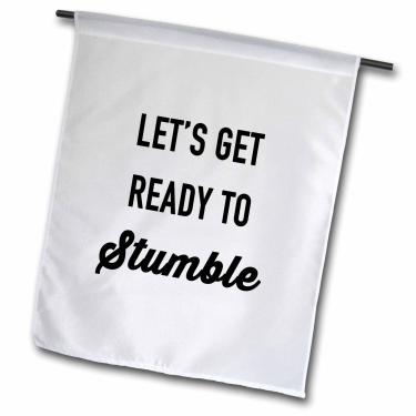 Imagem de 3dRose Lets Gets Ready to Stumble - Bandeira de jardim, 30,48 x 45,72 cm
