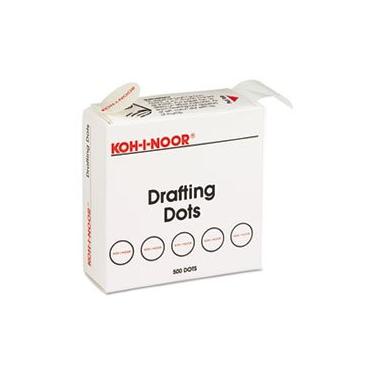 Imagem de MOT – Bolas de desenho adesivas com dispensador, diâmetro de 2,2 cm, branco, 500 unidades/caixa