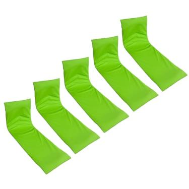 Imagem de Colchonete Almofadado Espreguiçadeira Piscina Liso Verde Limão CLaro kit 5 unidades