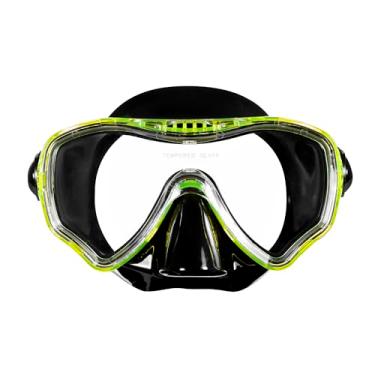 Imagem de Máscara De Mergulho Cetus New Parma Pro - Azul (Preto-Amarelo)
