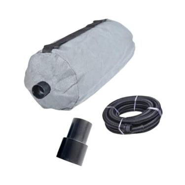 Imagem de Generic Lixadeira drywall saco de de poeira portátil grande capacidade leve acessório parede máquina moagem saco coleção, com Tubo 5m 35mm