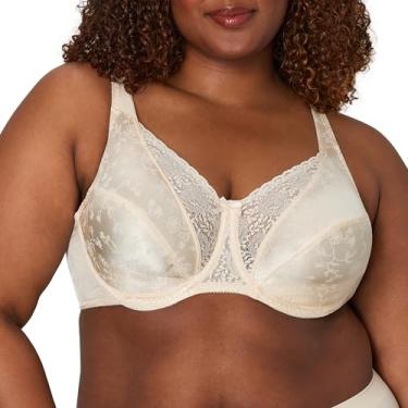 Imagem de Playtex Secrets Love My Curves Sutiã de cobertura total com aro floral com assinatura #4422