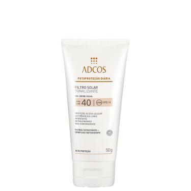Imagem de Adcos Proteção Diária Gel Creme FPS 40 Nude - Protetor Solar com Cor 50g