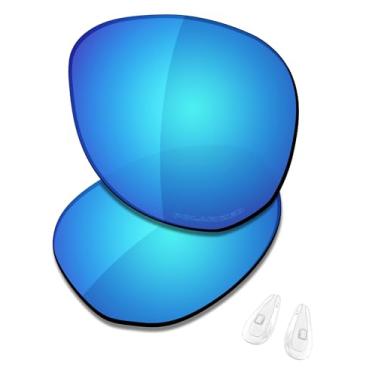 Imagem de SAUCER Lentes de reposição premium e protetores de nariz para óculos de sol Oakley Contrail OO4147 High Defense - Azul Glaciar polarizado