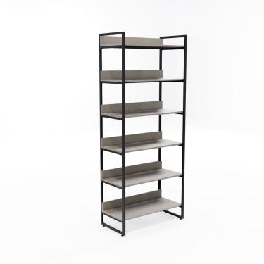 Imagem de Estante Desmontável 6 Prateleiras - Preto e Moca
