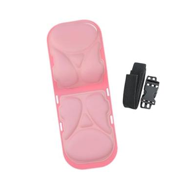 Imagem de Amagogo Afretação da cadeira de escritório, descanso de apoio à cintura para trás da cintura para trás para o carro de cadeira de jogo, Rosa Acolchoado Completo