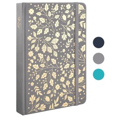 Imagem de TIEFOSSI Bullet Dot Journal, caderno vintage para mulheres e homens, 160 GSM 192 páginas premium, caderno A5 de capa dura, para viagem, escritório, escrita diária
