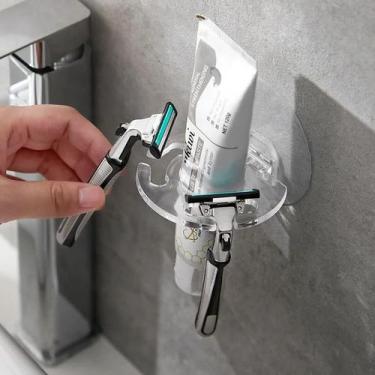 Imagem de Suporte Multiuso para banheiro Escova de Dentes Cremes - Yaay
