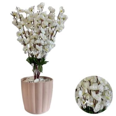 Imagem de Pessegueiro Cerejeira Artificial + Vaso Polietileno Completo - PlantaI