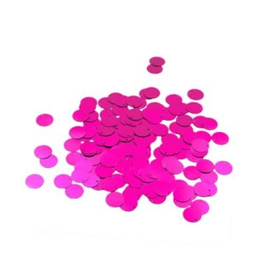 Imagem de UGPLM Lantejoulas soltas redondas de 130x com orifício PAILLETtes de lantejoulas planas DIY Decoração para roupas de pomada de cocar de ninhões Ornamentos, Rosa Vermelha