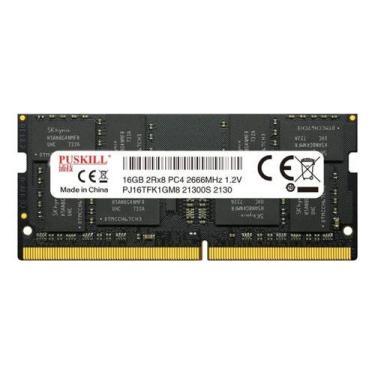 Imagem de Memoria Ram Ddr4 Puskill 16gb 2666mhz Notebook Laptop