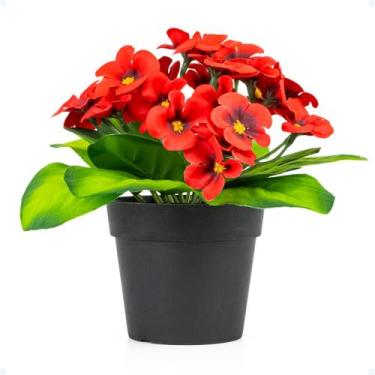 Imagem de Arranjos De Flores Decorativas Artificiais Buque Vaso Sala - Tex Web, 