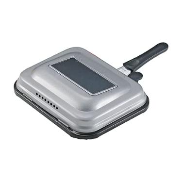 Imagem de Torrador de peixe Pearl Metal HB-6041 com janela de vidro, compatível com aquecimento por indução, churrasqueira quente