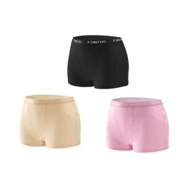 Imagem de Calcinhas Esportivas Sem Costura de Algodão - Kit com 3 Peças, BR-G, C