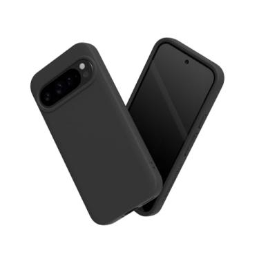 Imagem de RhinoShield Capa compatível com [Pixel 9/9 Pro] | SolidSuit - Capa protetora de design fino absorvente de choque com acabamento fosco premium 3,5 m/proteção contra quedas de 3,4 m - Preto clássico
