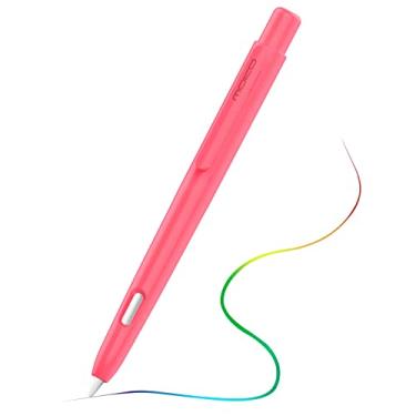 Imagem de Capa MoKo com suporte para Apple Pencil 2ª geração, capa protetora retrátil com clipe resistente para iPad Mini 6 2021/iPad Air 5ª/4ª geração/iPad Pro 11/Pro 12.9 2022/2021/2020, vermelho melancia