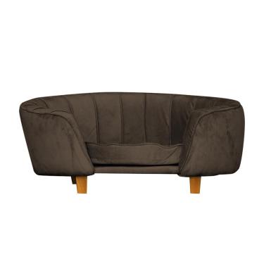 Imagem de Poltrona Cama Caminha Pet Laddi Veludo Marrom Dvinn Marrom