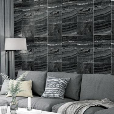 Imagem de Papel De Parede Essencial Pedra Cinza E Prata - Ess1026 - Edantex