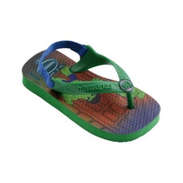Imagem de Chinelo Infantil Havaianas Baby Marvel Verde Patria, Verde patria, 20