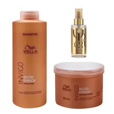 Imagem de Wella Invigo Enrich Kit Sh 1l + Masc 500ml + Oil Reflections