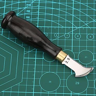 Imagem de Phefop Ferramenta de Madeira de Borda de Couro de Sandália Langable para Comércio, Criador de 1,0 Mm de Forma do Ventilador para Decoração e Deficiência de Cinto, Adequado para Entusiastas da (2,5 mm)