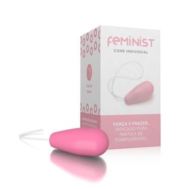 Imagem de Cone para Pompoar A SÓS Pompoarismo Peso 20g Feminist Rosa Fortalecimento Vaginal e Prazer Sexual