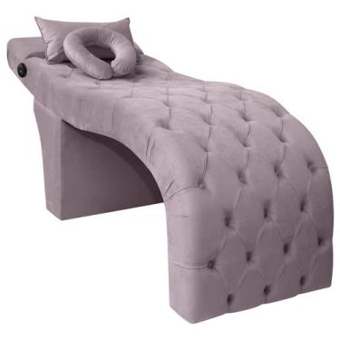 Imagem de Maca Lash Designer Cilios Luxo Estofada com Massagem Veludo - SOFA STO