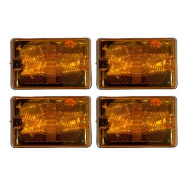 Imagem de 4 Lanterna Lateral Caminhão Carreta Bau Tijolinho Gf0.115