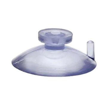 Imagem de 10 Ventosa 40mm 4cm Cabeça Botão Silicone Vidro Acrílico Pvc