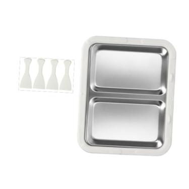 Imagem de WeiLaiKeQi Máquina de sorvete instantânea, prato frio doméstico, faça você mesmo, versátil, aço inoxidável, bandeja para rolos de iogurte congelado de verão, Branco Sem Tampa