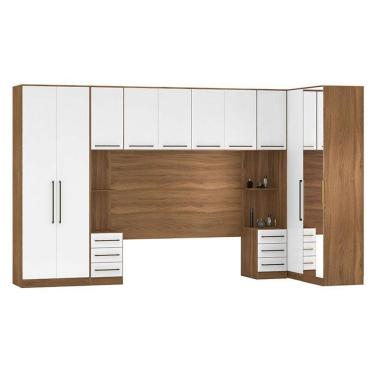 Imagem de Quarto De Casal Irlanda Ambiente 3 Amêndola Branco - Demartêz