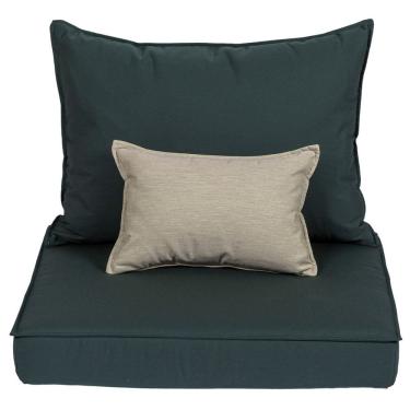 Imagem de Conjunto Estofado Para Poltrona Tramontina Mood Em Tecido Quaker Decor Acrílico Verde Tramontina