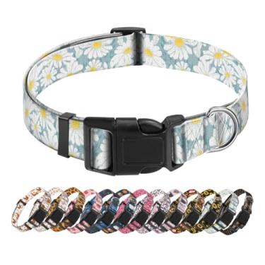 Imagem de SXboxing Coleira para cães, coleira fofa para cães pequenos, médios e grandes, coleiras macias personalizadas para animais de estimação com fivela de liberação rápida para caminhada, corrida