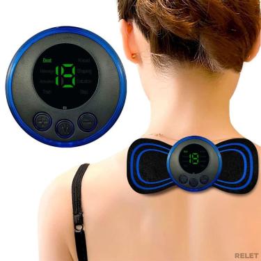 Imagem de Mini Massageador Elétrico Portátil Cervical Ems Alivia Dores