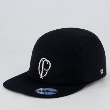 Imagem de Boné Corinthians Five Panel Preto - Supercap, Único