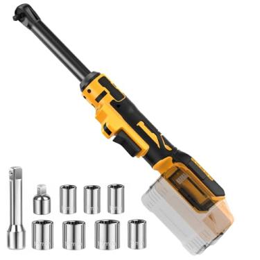 Imagem de SpomacGek Chave Catraca Sem Fio Estendida De 3/8" Compatível Com Baterias Dewalt 20 V Máx. (Sem Bateria) Elétrica 60 Pés-Libras, Luz Led Integrada, Pescoço Longo 6 Polegadas