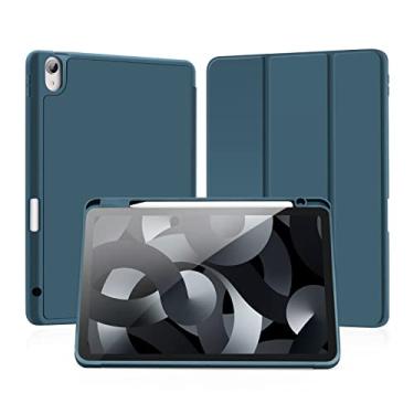 Imagem de Capa Ipad 10ª Geração Case Anti Impacto Suporte para Caneta Pencil (Azul Eclesiástico)