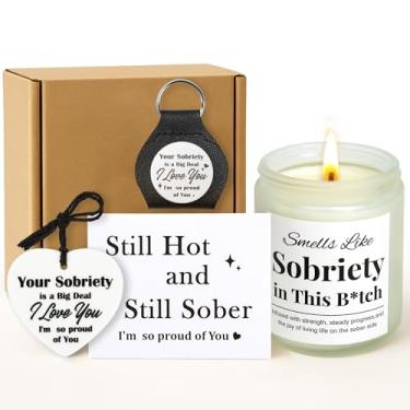 Imagem de Conjunto de 4 peças de presentes de sobriedade para mulheres e homens – aniversário de 2 anos, ideias de presentes sóbrios de 1 ano, recuperação AA NA para ela e ele, aniversário de sobriedade para