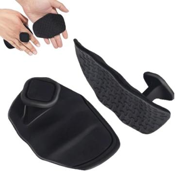 Imagem de Baoblaze 2x Luvas de treino para levantamento de peso, barras de silicone para homens e mulheres, para treinamento de levantamento de peso e calistenia, Preto