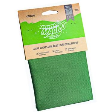 Imagem de Pano Mágico Limpa Vidros Sem Fiapos e Sem Riscos Limpeza Profunda e Brilho Instantâneo para Vidros Espelhos e Superfícies Também é Indicado Para Limpeza Final de Superfícies em Aço Inoxidável