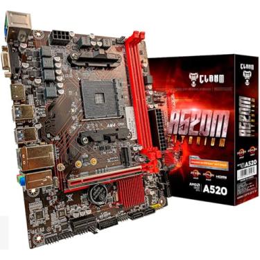 Imagem de CLANM, PLACA MAE A520M TITANIUM - SOCKET AM4 - DDR4 - CLANM
