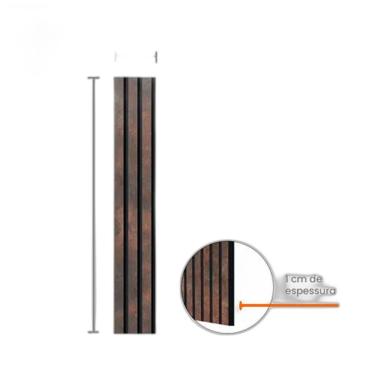 Imagem de Painel Ripado Eva Laminado Autocolante 10Cm Urban Corten 10M