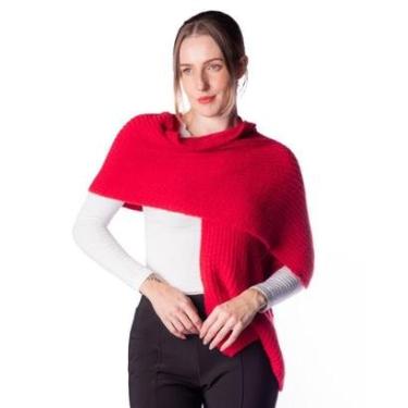 Imagem de Cachecol Feminino Biamar Tricot Pluma Azul-Feminino