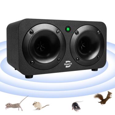 Imagem de Plug-in de alta potência eficaz ultrassônico e biônico, roedor, repelente de mouse para construção, armazém, garagem, sótão, restaurante, supermercado e mais. Cobertura de até 2000 metros quadrados